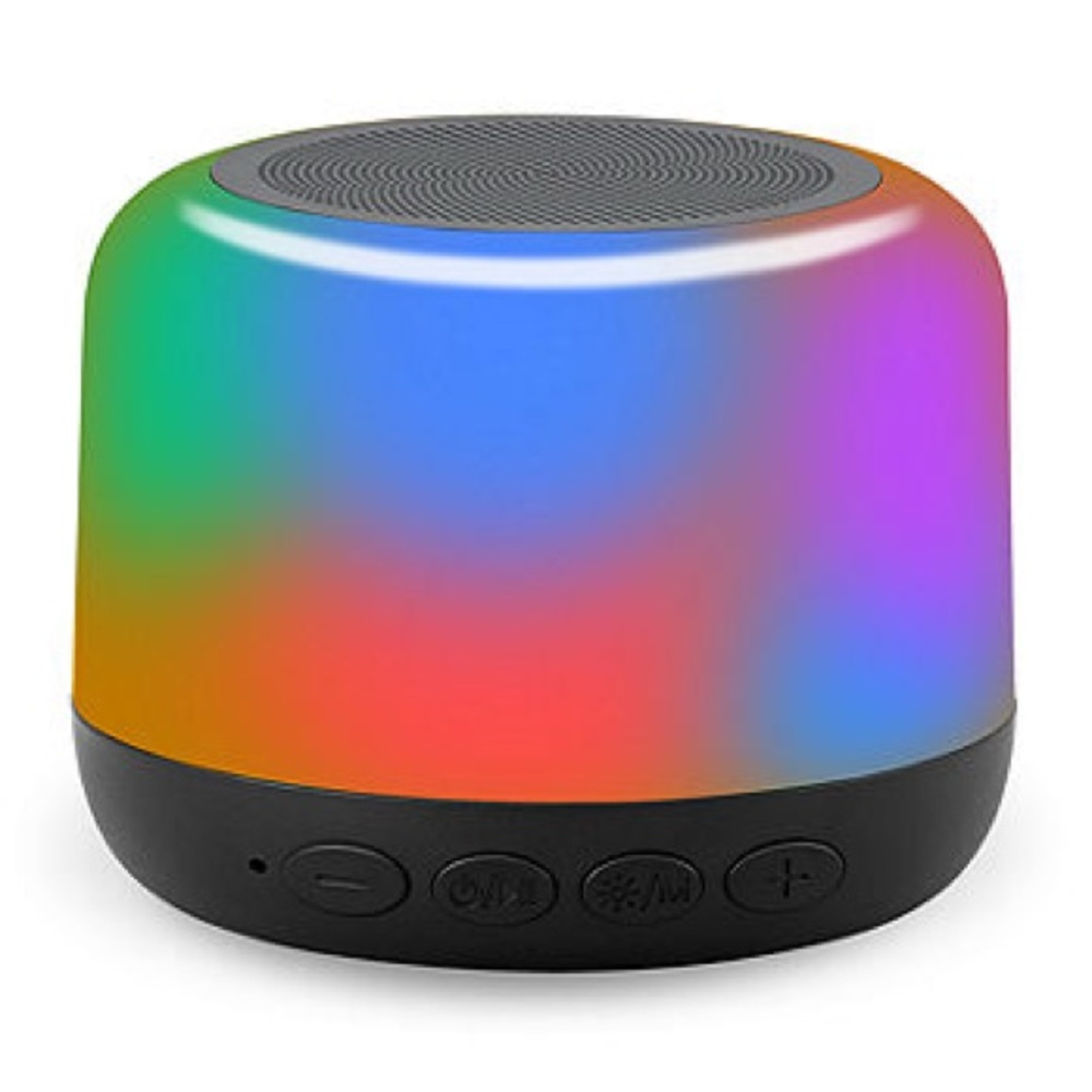 iLive LED Party Bluetooth Speaker Six Light Patterns Built In Microphone